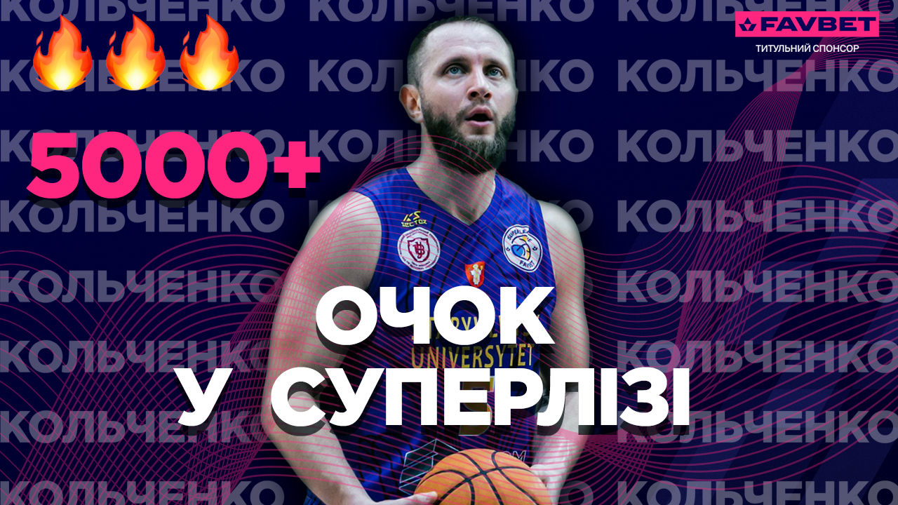 Олександр Кольченко – другим в історії набрав 5000 очок в Суперлізі